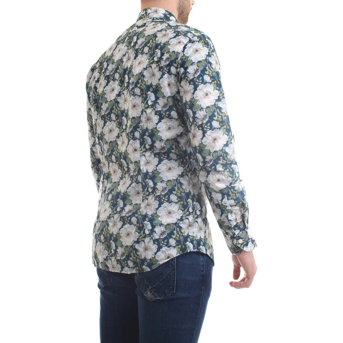 81543.002 Camiseta hombre flores de fantasía