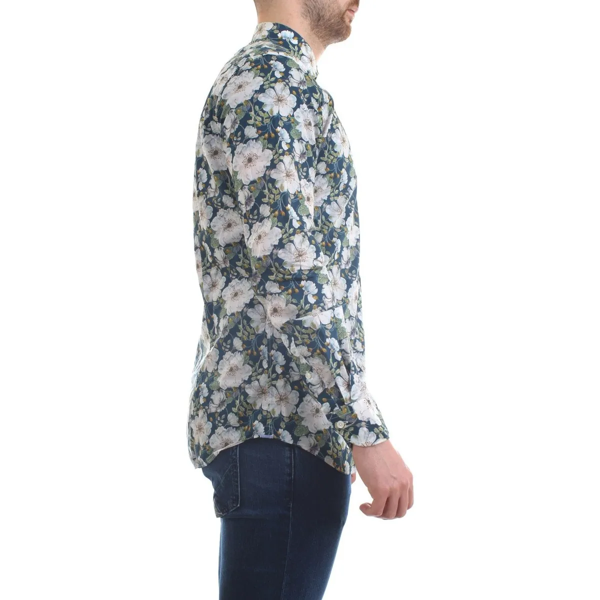 81543.002 Camiseta hombre flores de fantasía