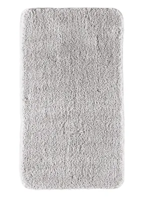 Alfombra de baño de pelo largo Gris