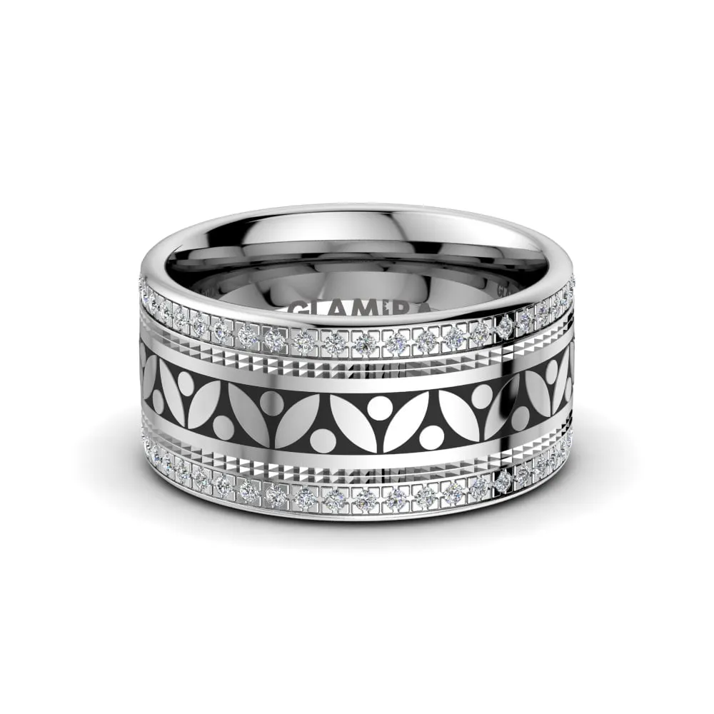 Anillo de mujer Ornate Sleek 10 mm