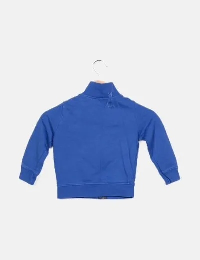 Benetton Sudadera azul marina básica