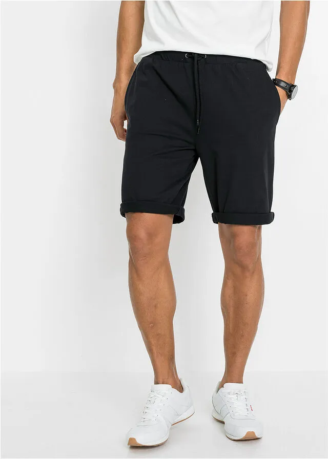 Bermudas ligera (2 unidades) Negro-gris oscuro jaspeado