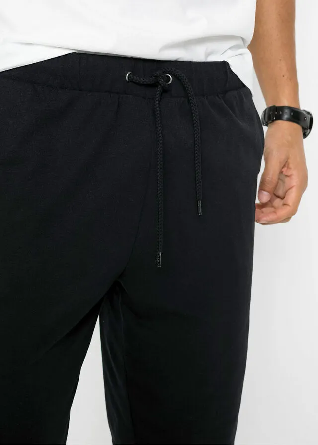 Bermudas ligera (2 unidades) Negro-gris oscuro jaspeado