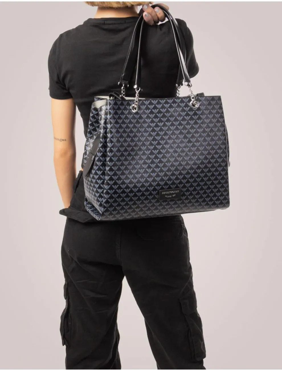 Bolso Mujer Emporio Armani Y3d158 Negro