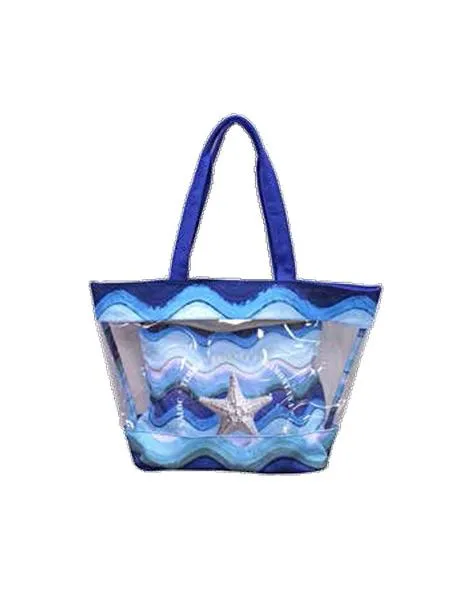 bolso privata de playa sea star blue trans