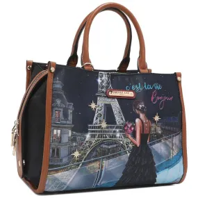 BOLSO SATCHEL DE NYLON TONIGHT FOR YOU