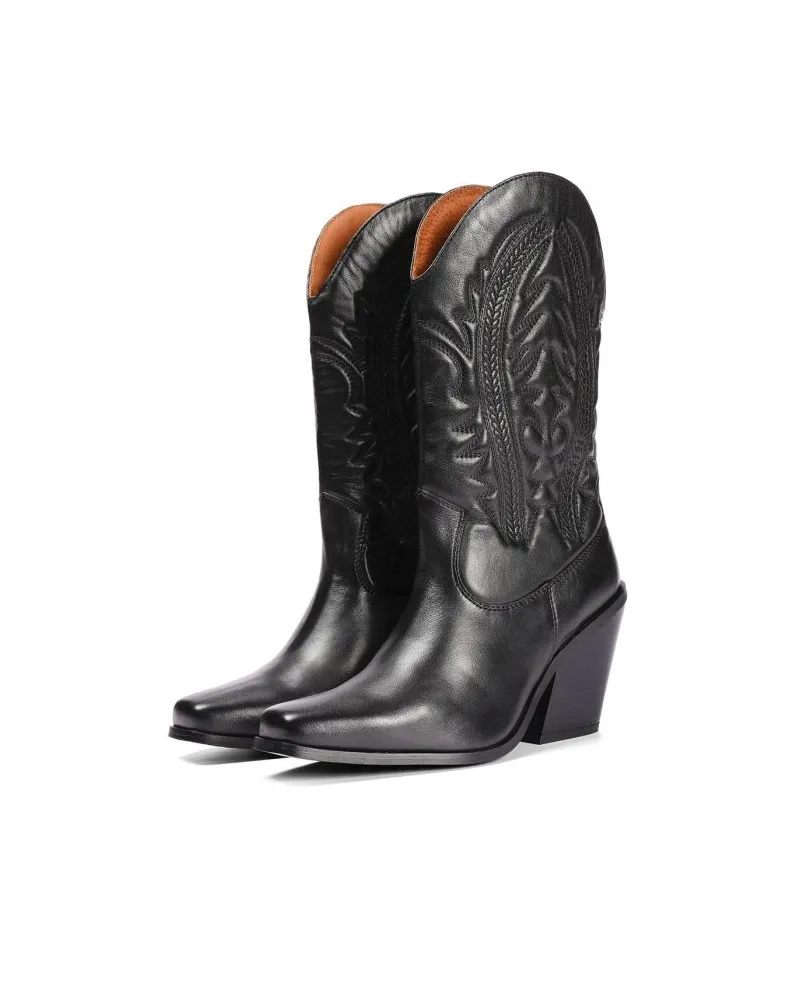 Bota campera cowboy de tacón NEGRO HERLEV gioseppo 70761