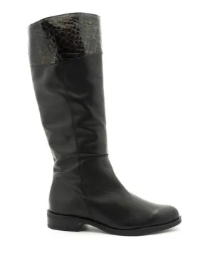 bota modabella de piel negra 150.2173