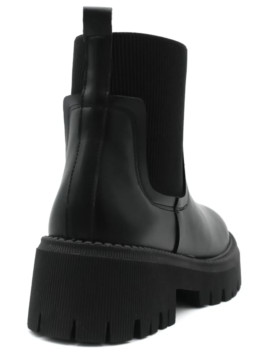 Botas casuales Bike en Piel Vegana - Negro