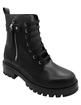 Botas casuales Bike en Piel vegana – Negro