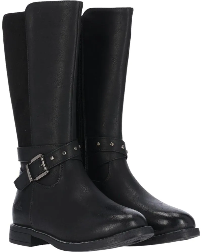 Botas CHIKA10  de Niña KIDS CARISA 22  NEGRO