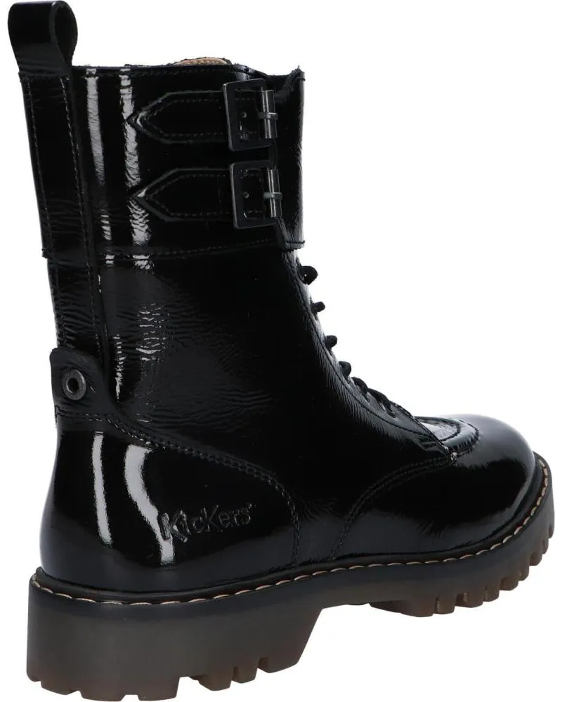 Botas de Mujer KICKERS 878060-50 DECKRANGER 81 NOIR VERNIS