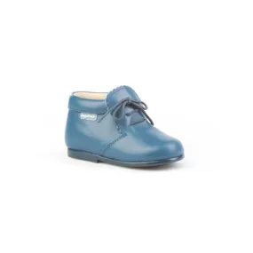 Botas De Piel Azul De Niño Angelitos 26635-18 (tallas De 18 A 24)