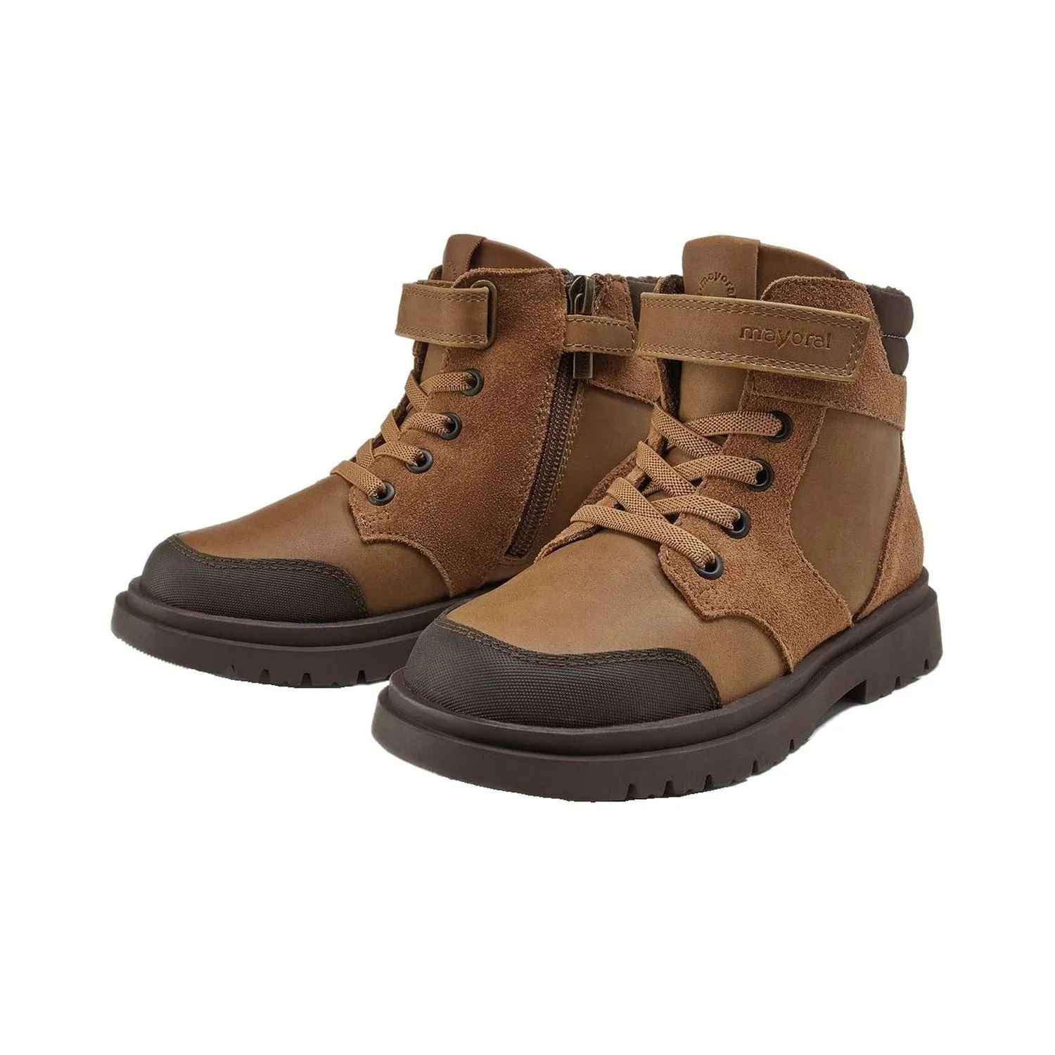 Botas De Piel Marrón De Niño Mayoral 27674-31 (tallas De 31 A 35)