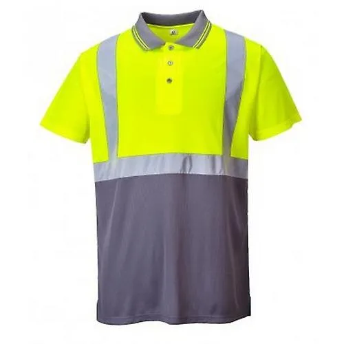 Camisa de Polo de tono de Mens Hi-Vis dos Portwest