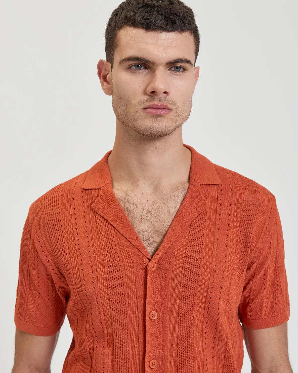 Camisa Gianni Lupo GL33763 Rust