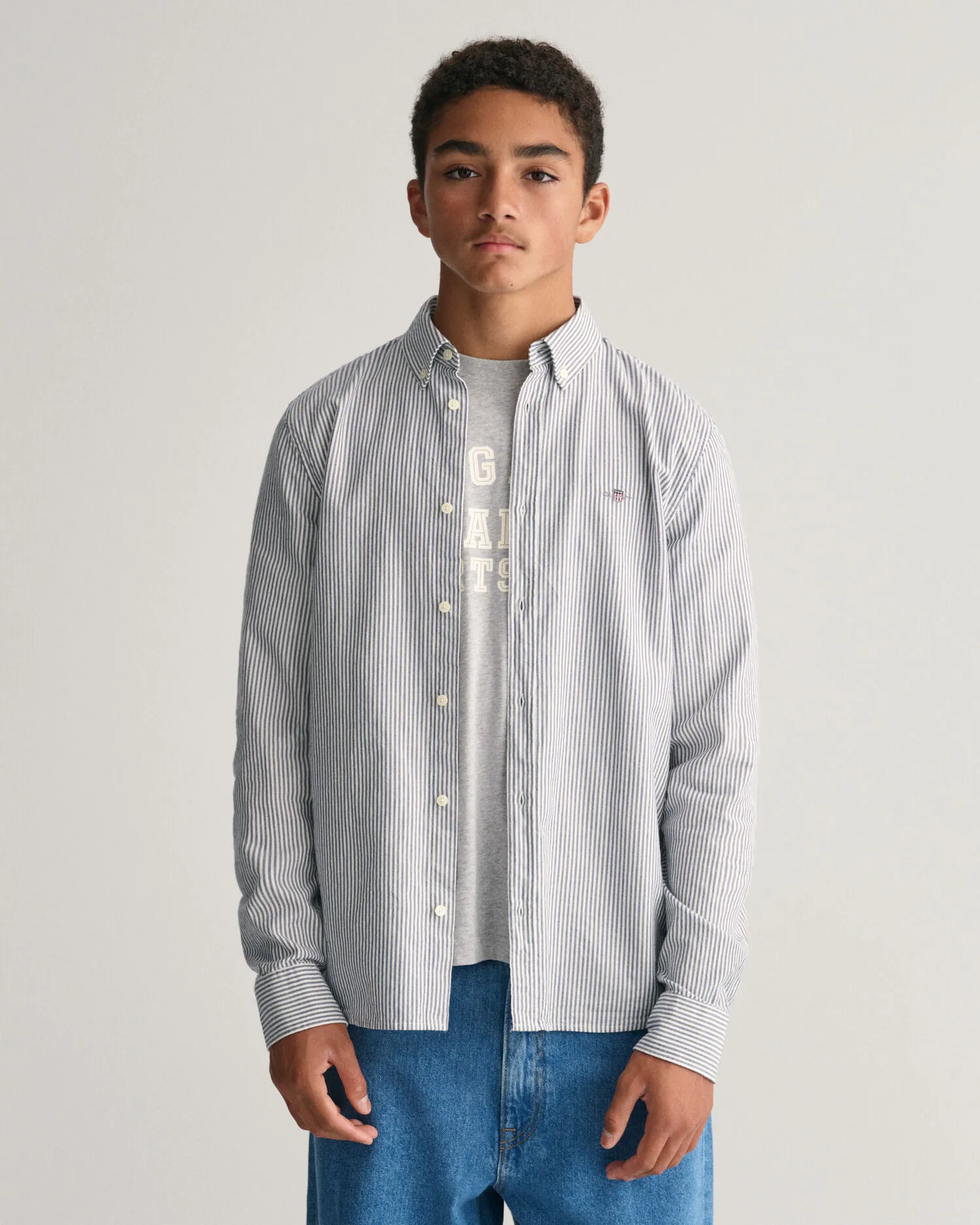 Camisa Oxford de rayas Teens