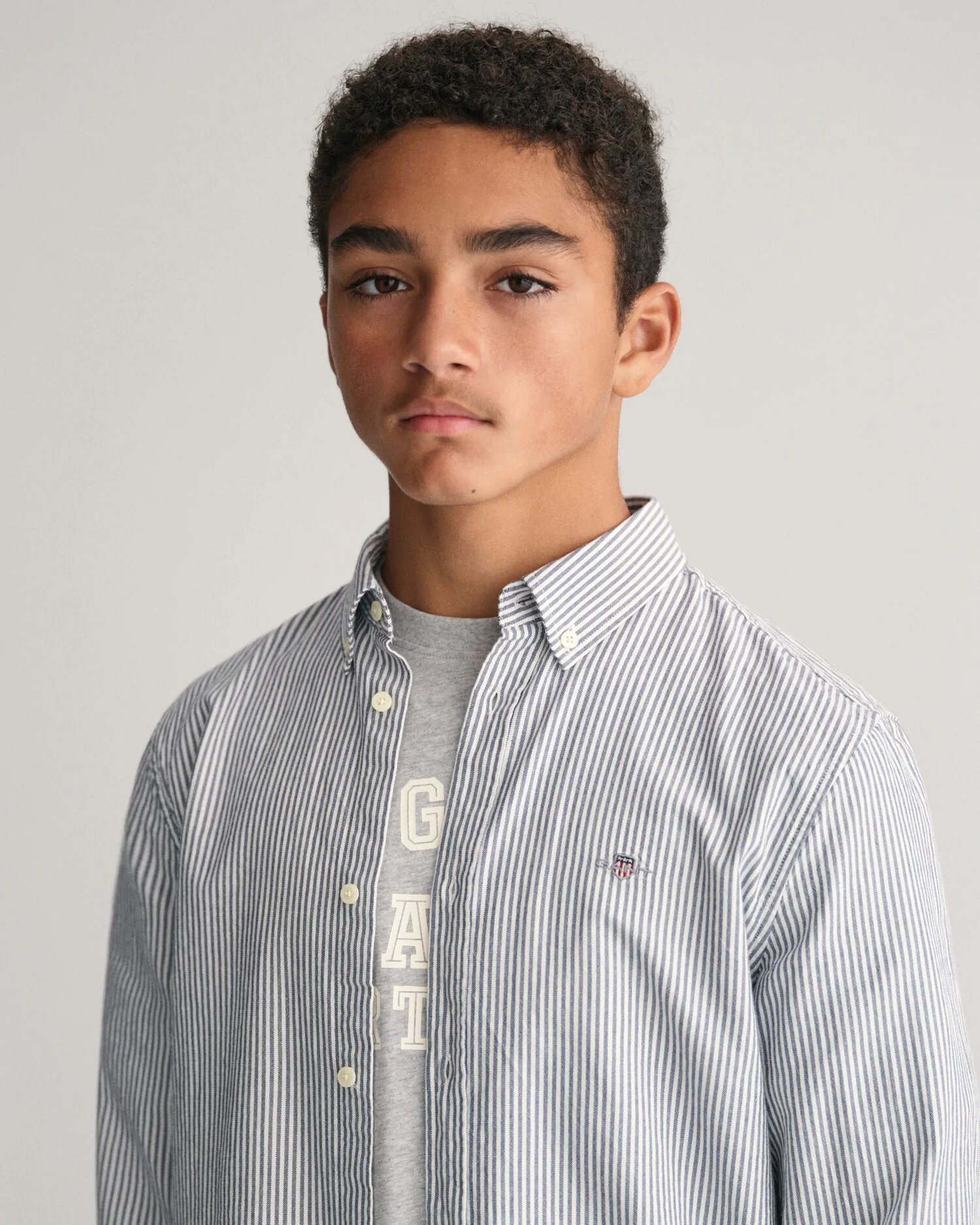 Camisa Oxford de rayas Teens