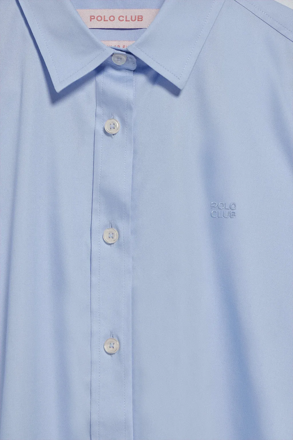 Camisa regular fit azul cielo con bordado Polo Club