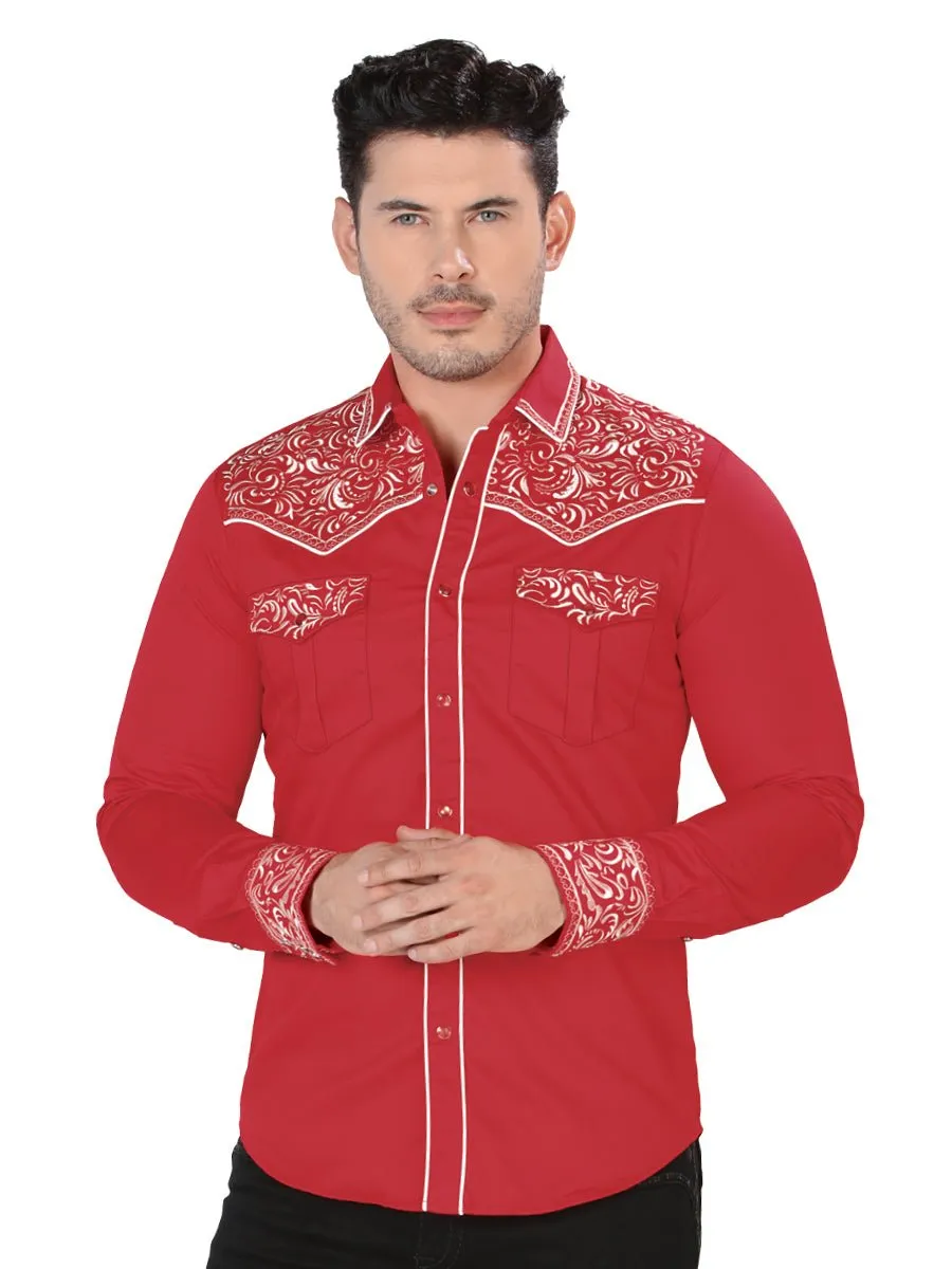 Camisa Vaquera Bordada MON-3537