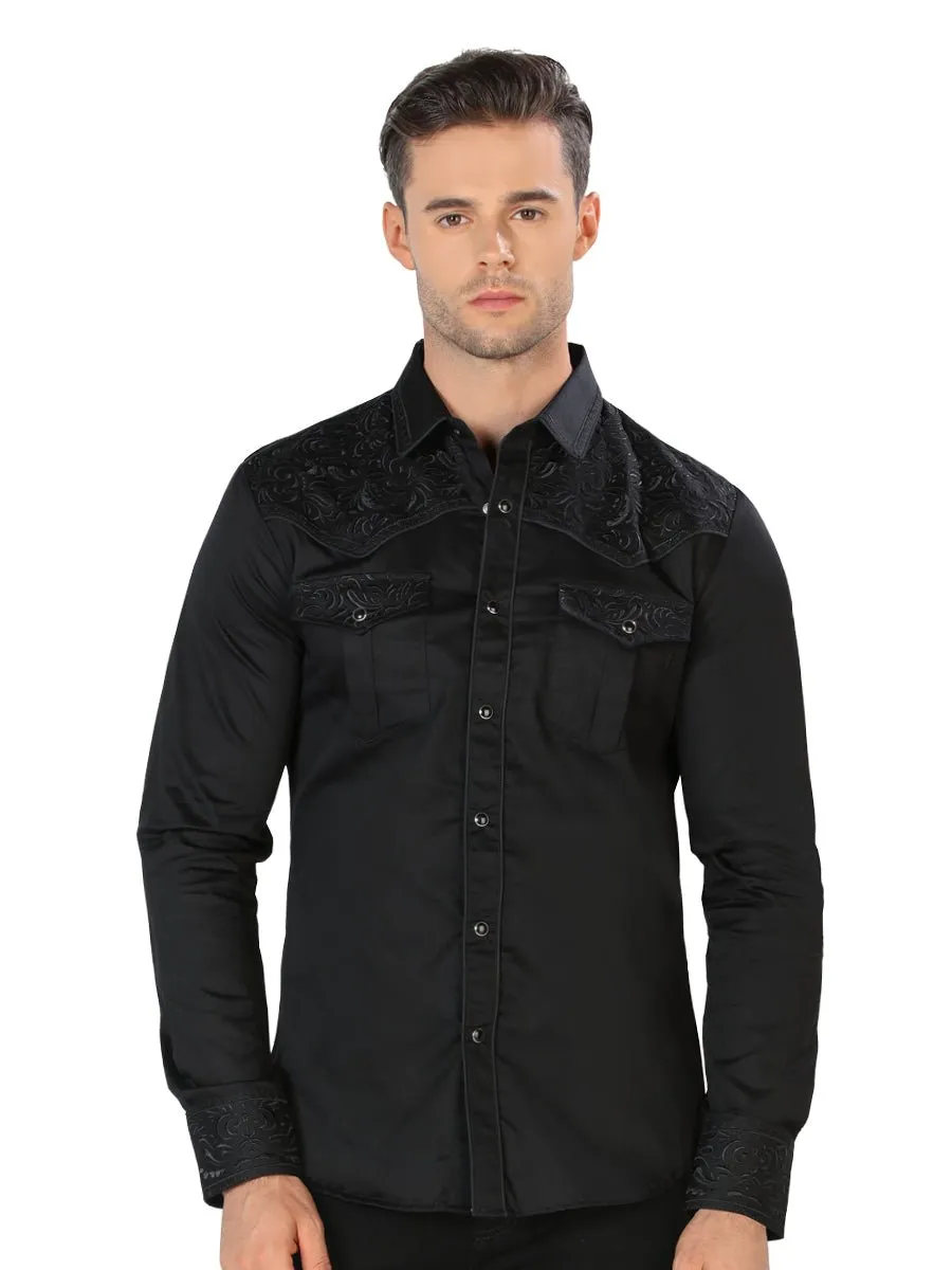 Camisa Vaquera Bordada MON-3537