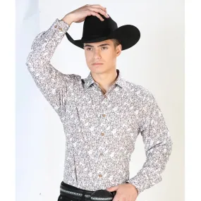 Camisa Vaquera de Moda El Seor de los Cielos Blanca GEN-126272