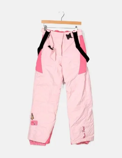 CARVERACE Pantalón rosa de nieve