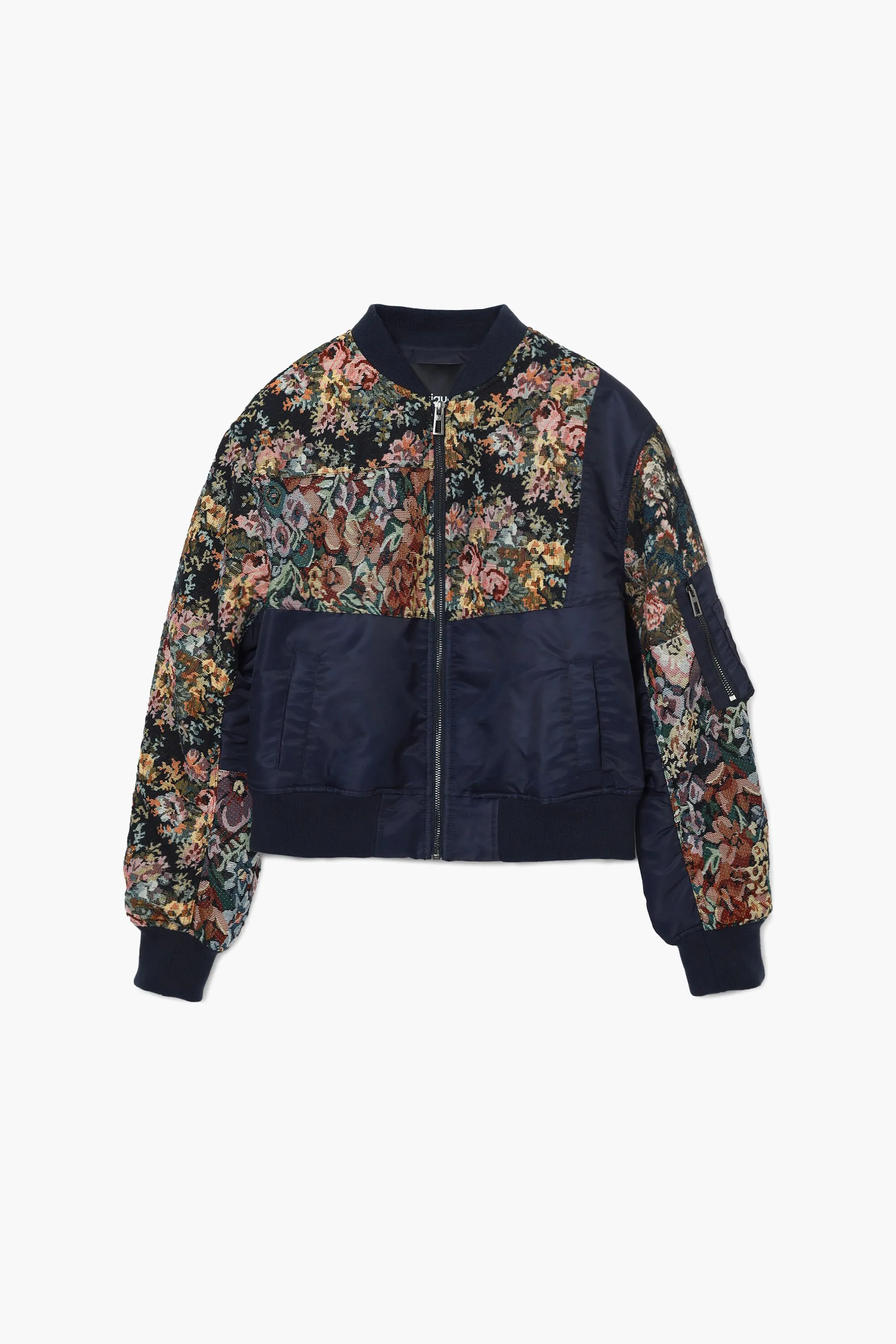 Chaqueta bomber estampada