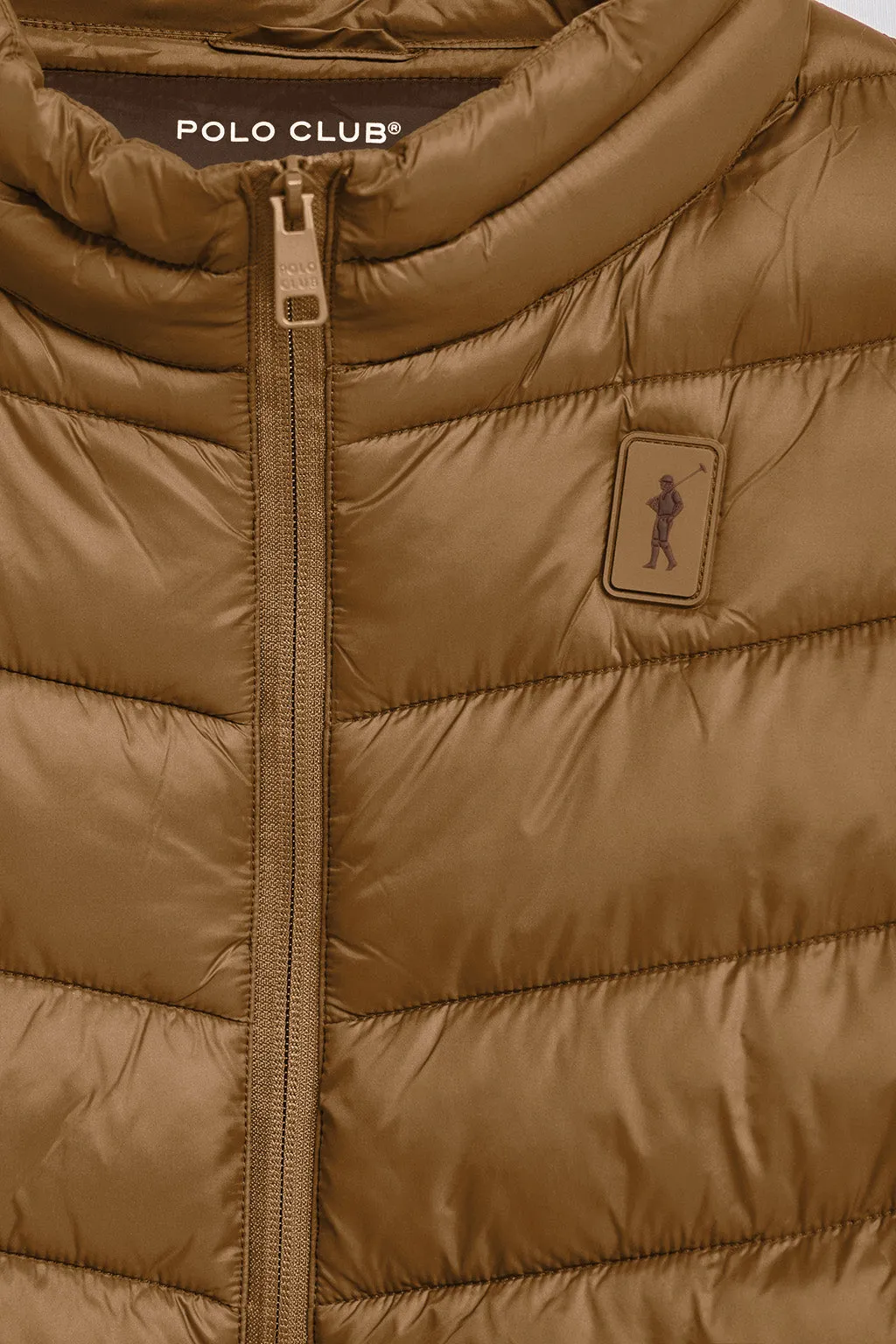 Chaqueta Chase ultralight color camel con parche Rigby Go