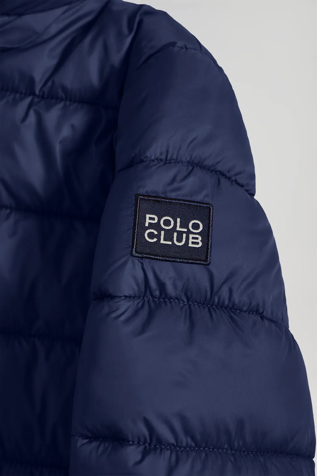 Chaqueta Coop ultralight de nio azul marino con detalles Polo Club