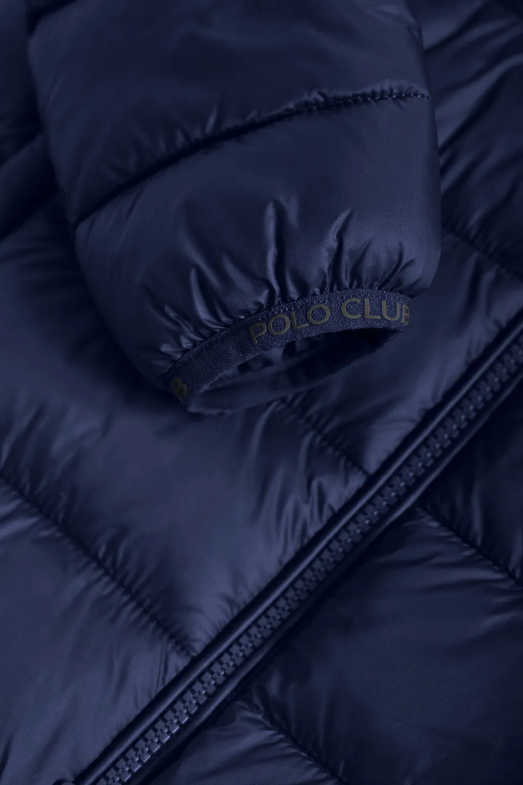 Chaqueta Coop ultralight de nio azul marino con detalles Polo Club