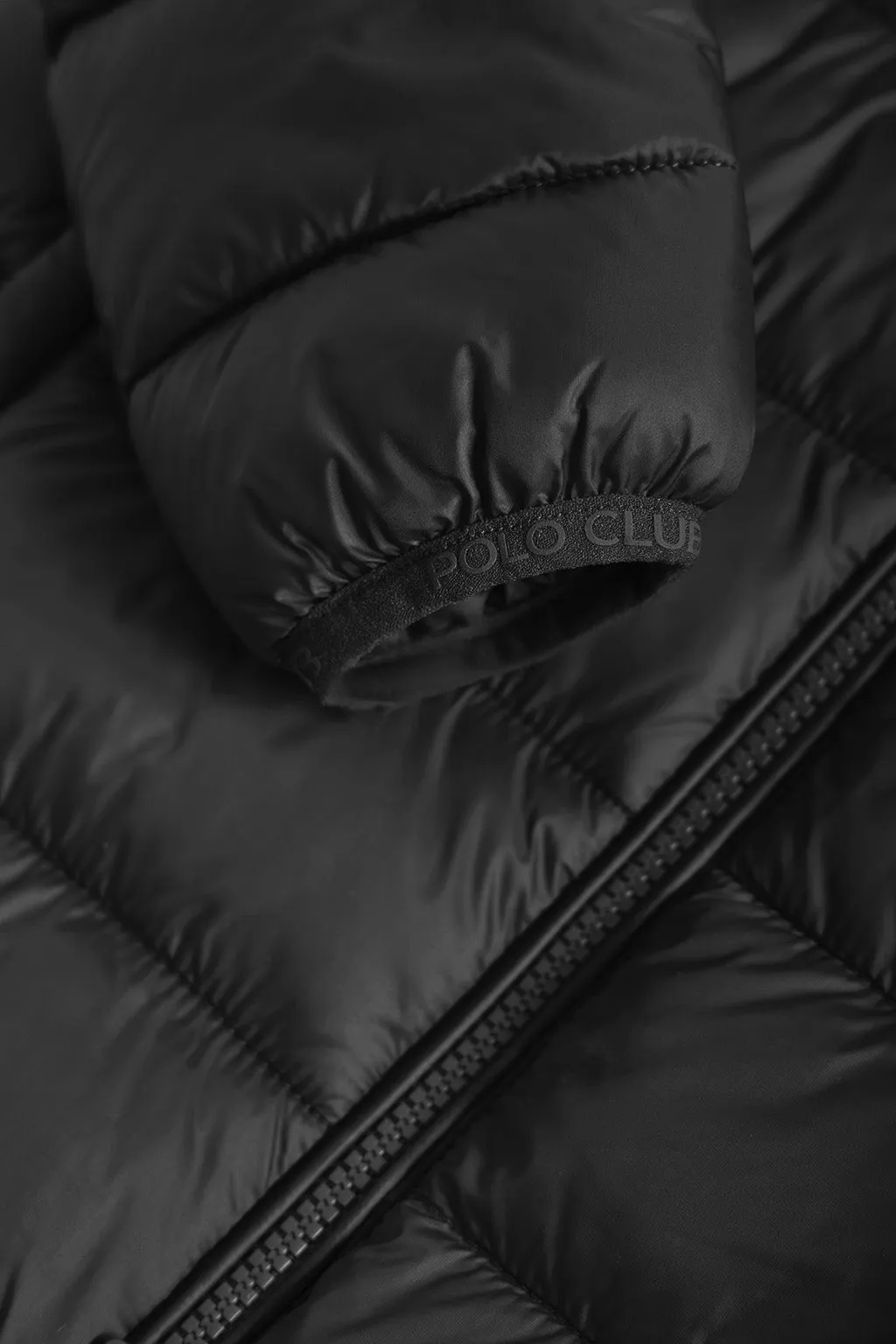 Chaqueta Coop ultralight de nio negra con detalles Polo Club