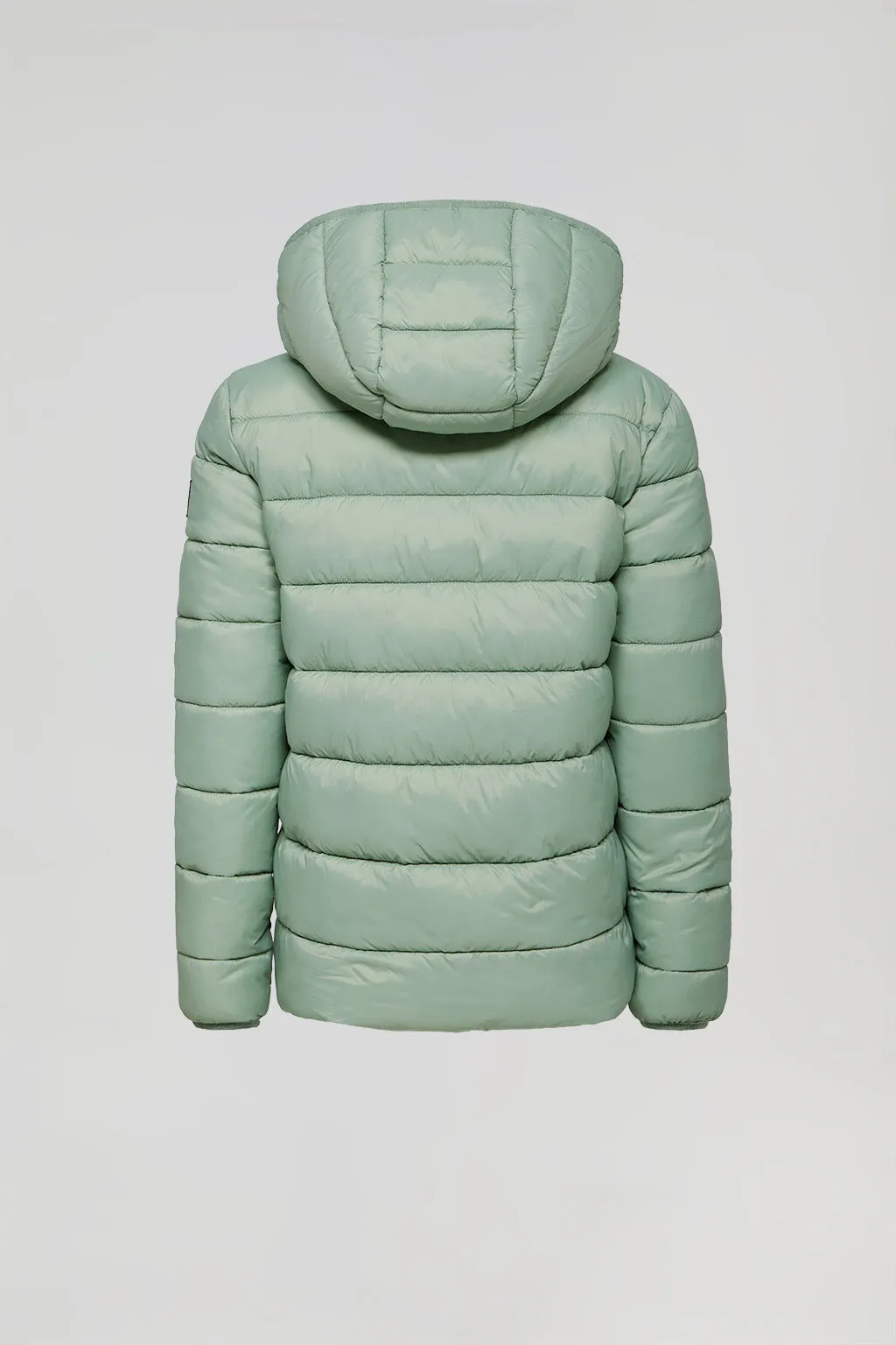 Chaqueta Coop ultralight de nio verde jade con detalles Polo Club