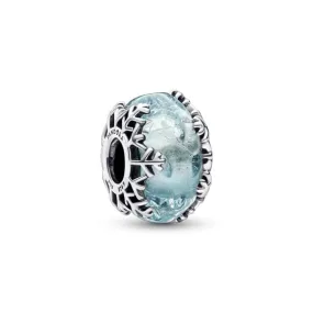 Charm de Murano Copo de Nieve Azul Invernal 792377C00