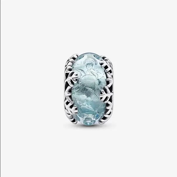 Charm de Murano Copo de Nieve Azul Invernal 792377C00