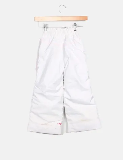 Decathlon Pantalón blanco nieve