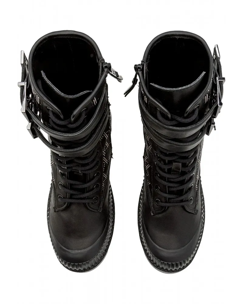 KARL LAGERFELD - Botas con Hebillas Trekka II Monogram