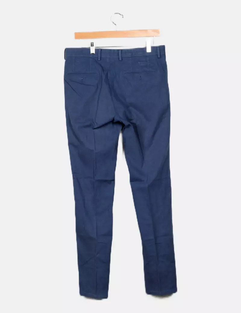 Massimo Dutti Pantalón de vestir azul