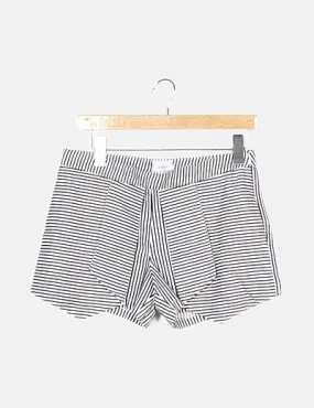 Mayoral Short blanco de rayas