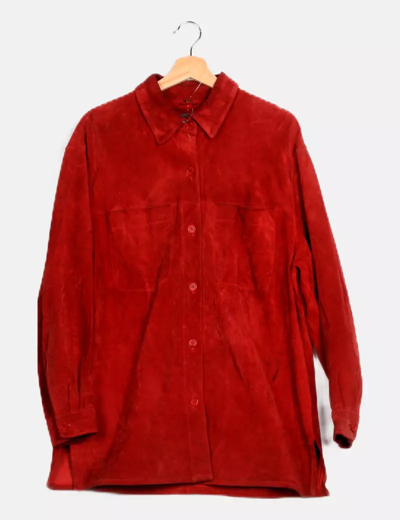 Montego Sobrecamisa de piel roja