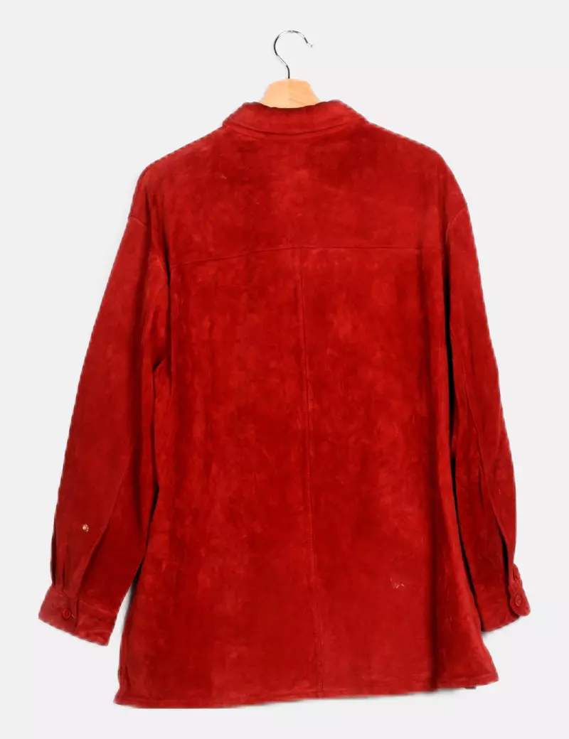 Montego Sobrecamisa de piel roja