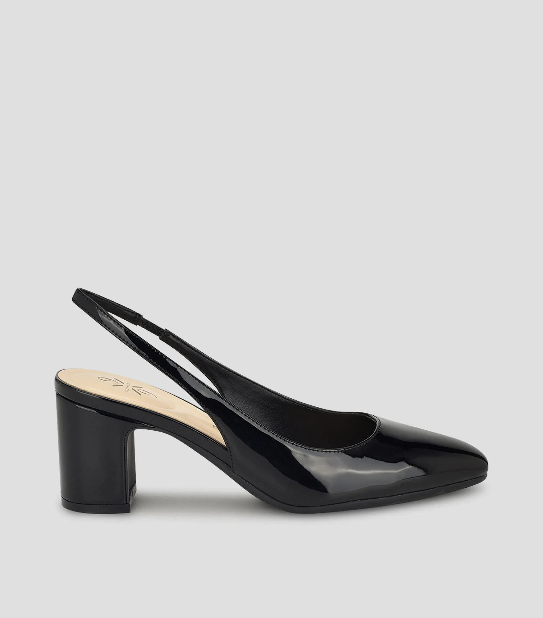 Nine West Zapatillas Slingback con tacón bajo ancho Mujer