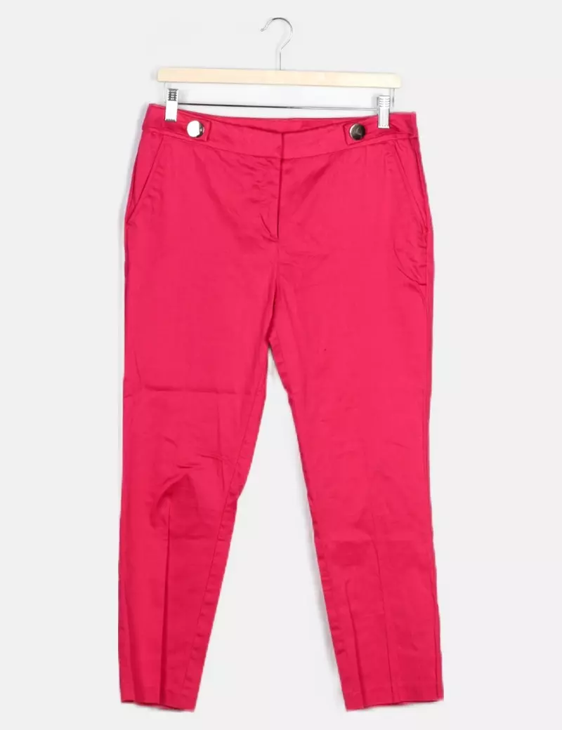 NoName Pantalón chino rosa de vestir