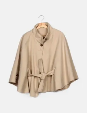 NoName Poncho beige básica