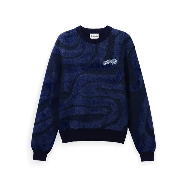 on vacation jersey ocean knit navy