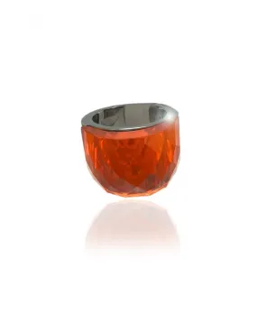 ORIGINALES ANILLOS NARANJAS DE CRISTAL