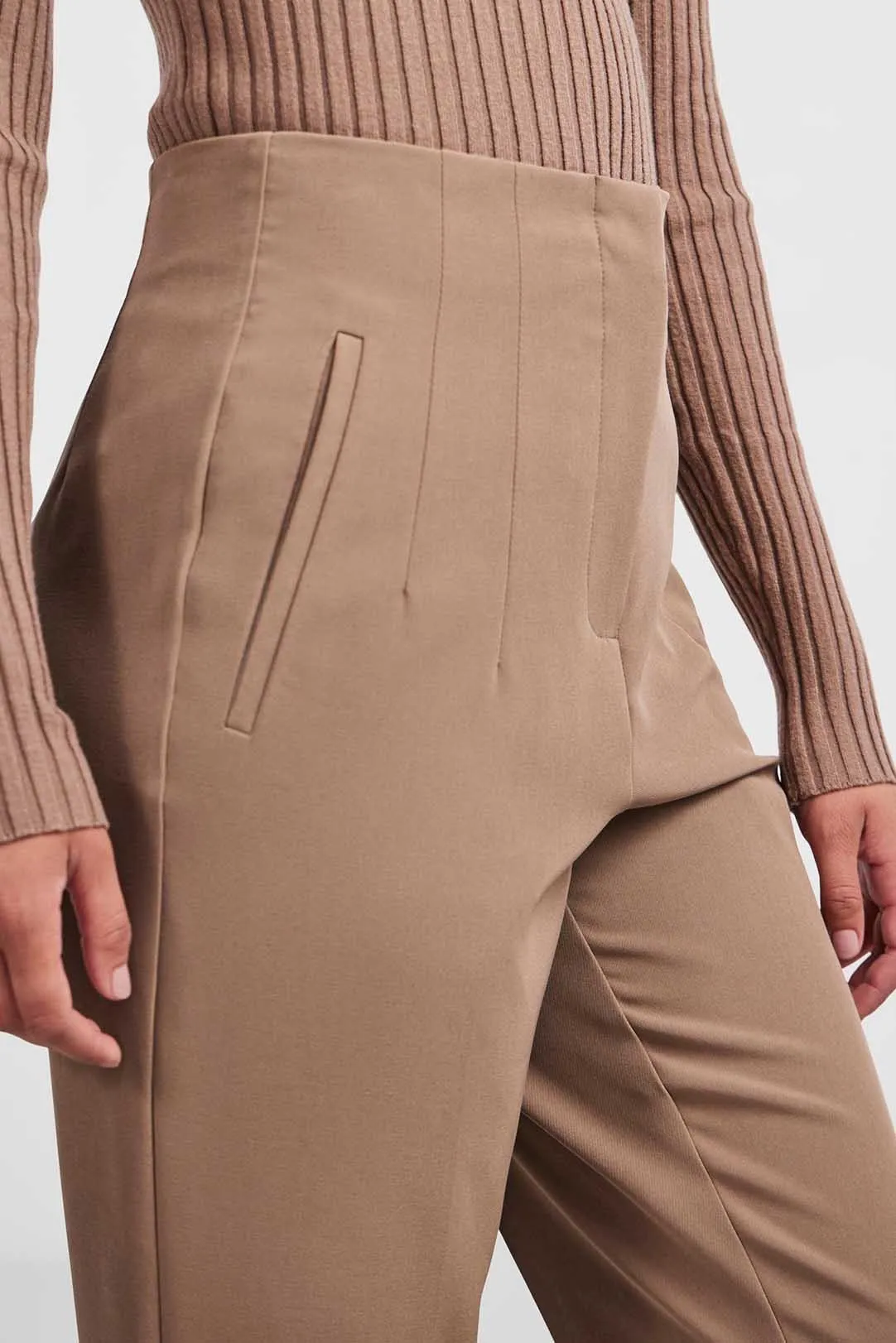 PANTALON TELA PCNIYLAH BEIGE