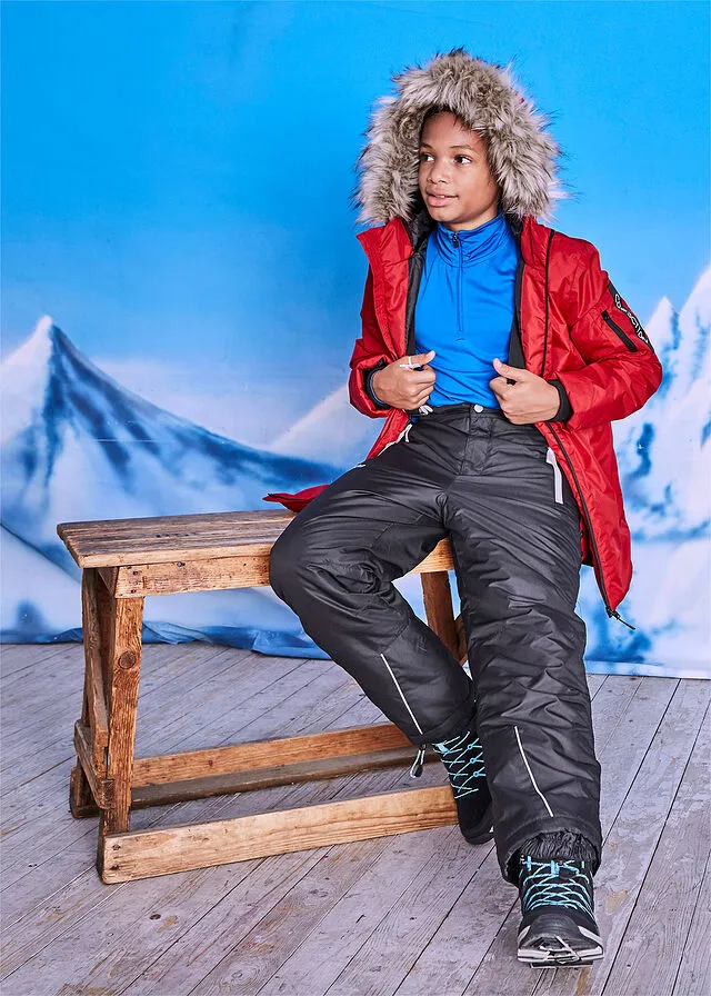 Pantalón de esquí y para la nieve, impermeable y transpirable Negro