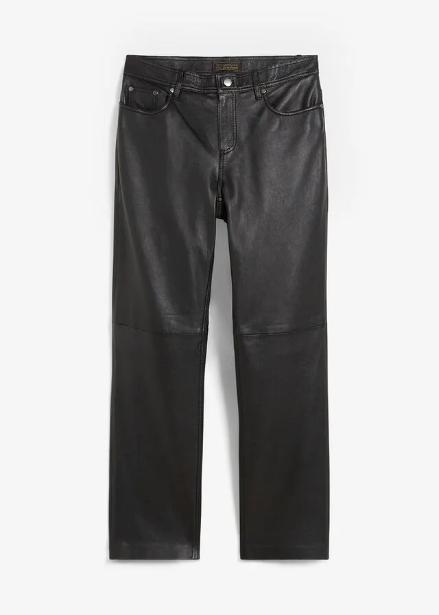 Pantalón de piel Negro