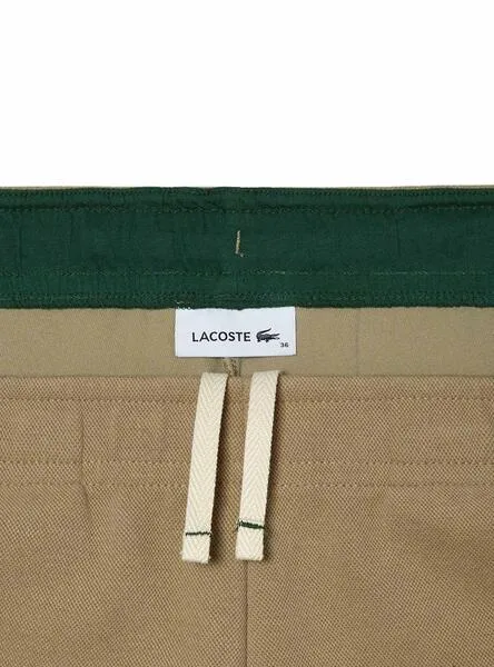 Pantalón Lacoste Deporte Jogger Marrón Mujer